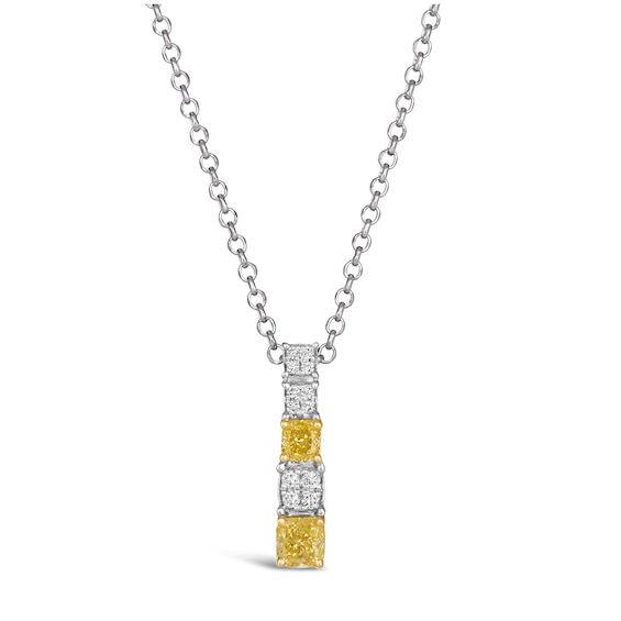 Le Vian 14ct Two Tone Gold 0.37ct Sunny Diamond Pendant