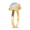 Thumbnail Image 3 of Le Vian 14ct Yellow Gold Opal 0.18ct Diamond Total Ring