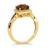 Thumbnail Image 2 of Le Vian 14ct Yellow Gold Smokey Quartz 0.29ct Diamond Ring