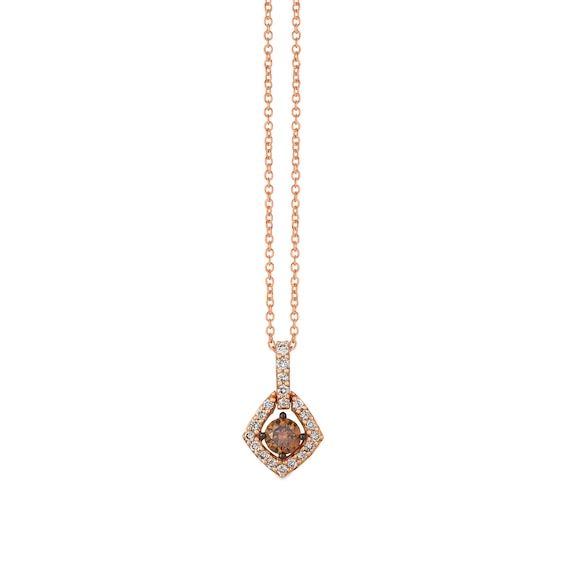 Le Vian 14ct Rose Gold 0.45ct Diamond Total Pendant