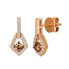 Thumbnail Image 0 of Le Vian 14ct Rose Gold 0.58ct Total Diamond Drop Earrings