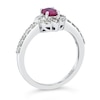 Thumbnail Image 2 of Le Vian 14ct White Gold Ruby 0.37ct Diamond Ring