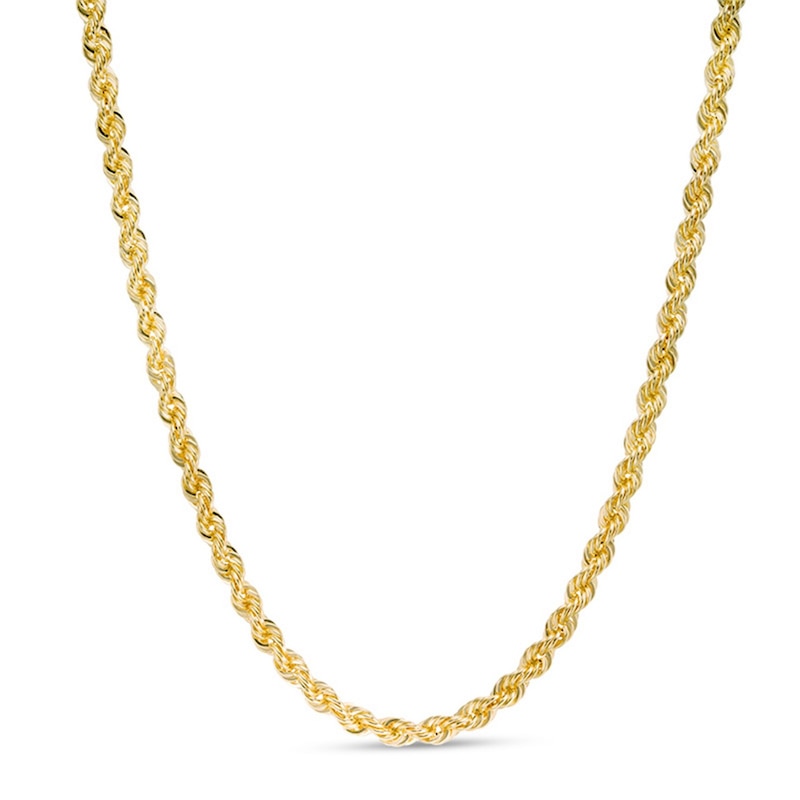 Main Image 1 of 9ct Yellow Gold 26'' Rope Chain