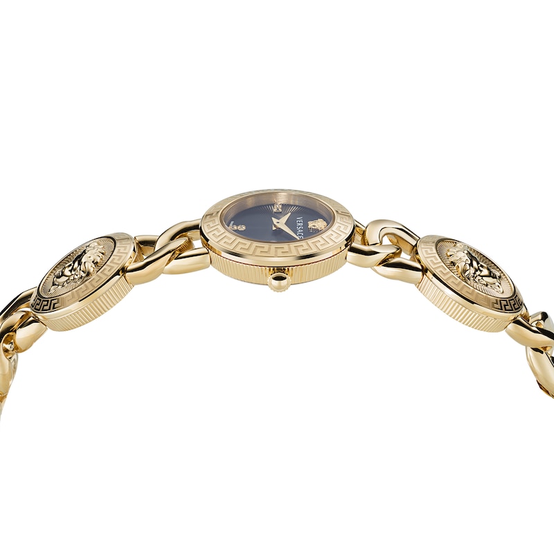 Versace Stud Icon Diamond Ladies' Gold-Tone Bracelet Watch