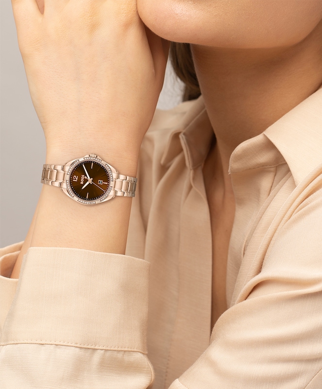 BOSS Felina Ladies' Rose Gold-Tone Bracelet Watch