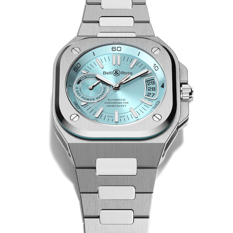 Bell & Ross BR-X5 Men's Ice Blue Stainless Steel Watch