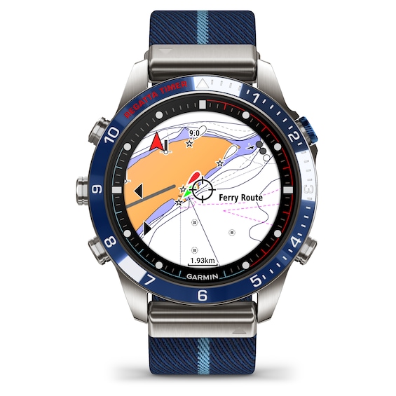 Garmin MARQ Captain (Gen2) Blue Strap Smartwatch