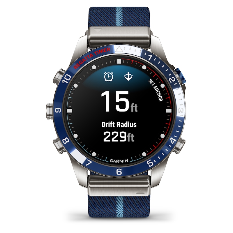 Garmin MARQ Captain (Gen2) Blue Strap Smartwatch