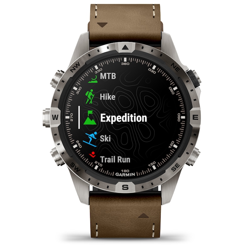 Main Image 1 of Garmin MARQ Adventurer (Gen2) Brown Leather Strap Smartwatch