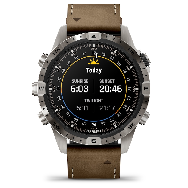 Main Image 2 of Garmin MARQ Adventurer (Gen2) Brown Leather Strap Smartwatch