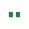 Thumbnail Image 0 of Thomas Sabo 18ct Gold Plated & Green Ceramic Stud Earrings
