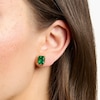 Thumbnail Image 2 of Thomas Sabo 18ct Gold Plated & Green Ceramic Stud Earrings