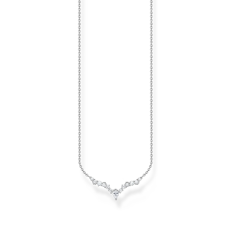 Thomas Sabo Sterling Silver & CZ Ice Crystal Necklace