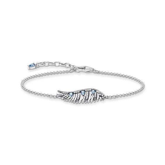 Thomas Sabo Sterling Silver 7 and CZ Phoenix Wing Bracelet