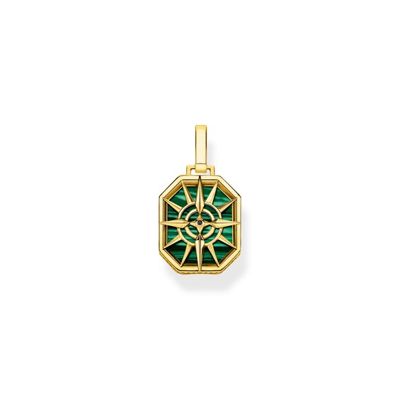 Thomas Sabo 18ct Gold Plated Compass Pendant