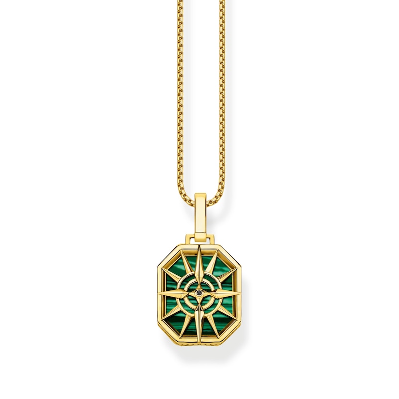 Thomas Sabo 18ct Gold Plated Compass Pendant