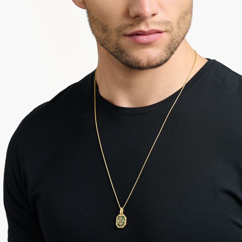 Thomas Sabo 18ct Gold Plated Compass Pendant