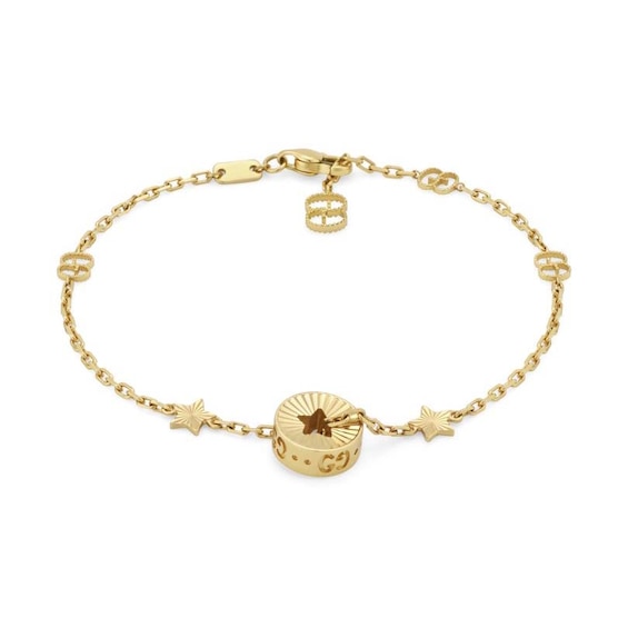 Gucci Icon 18ct Yellow Gold Star Bracelet