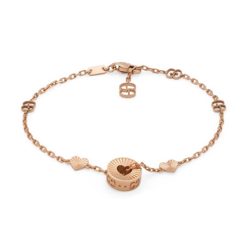 Gucci Icon 18ct Rose Gold Star Bracelet | Ernest Jones