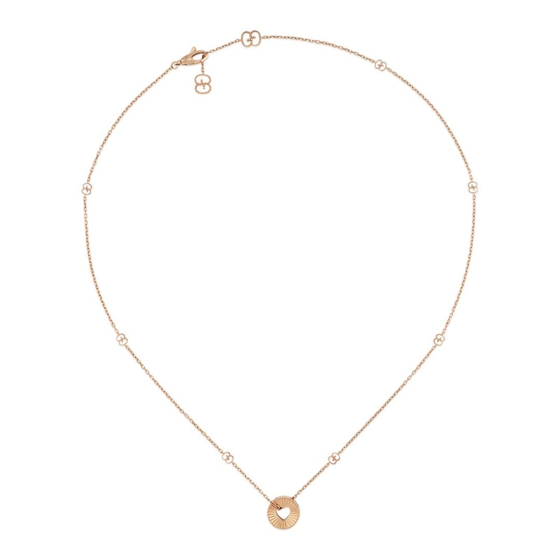 Gucci Icon 18ct Rose Gold Star Necklace