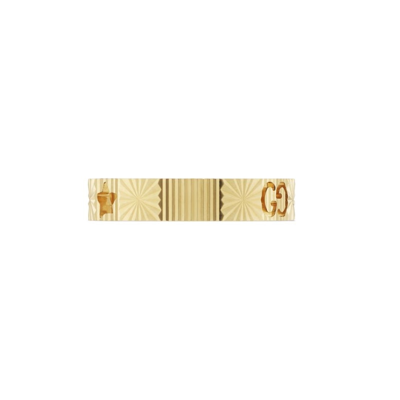 Main Image 3 of Gucci Icon 18ct Yellow Gold Star Ring (Size N-O)