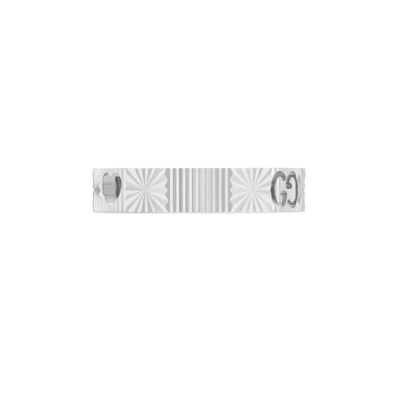 Main Image 3 of Gucci Icon 18ct White Gold Ring (Size M-N)