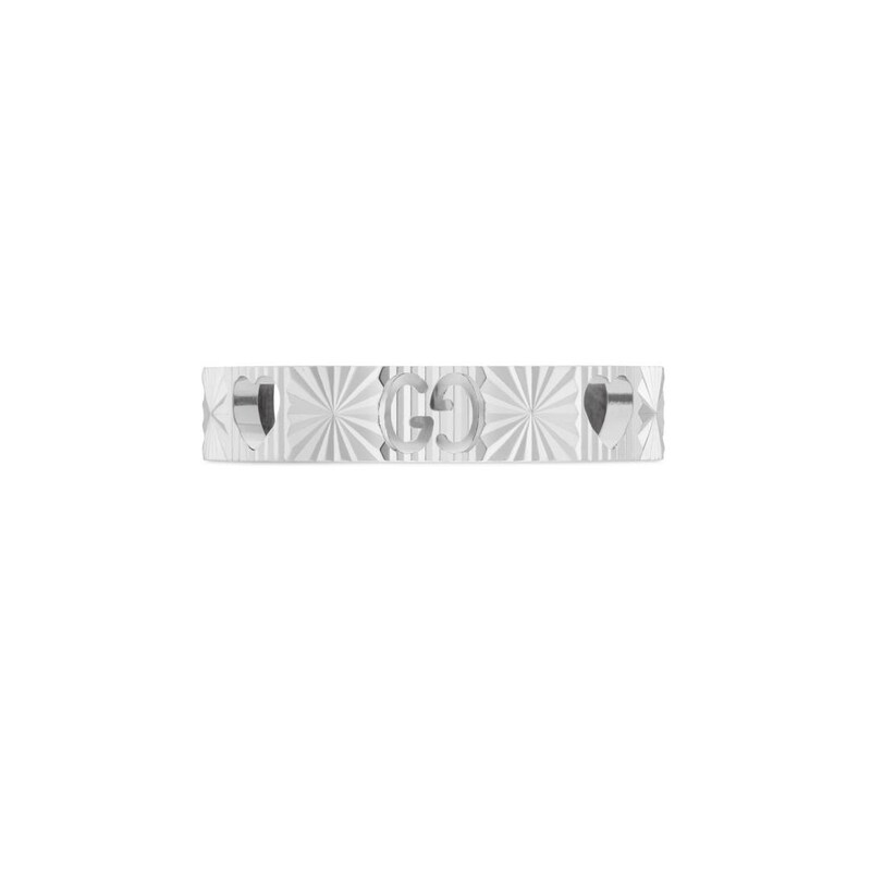 Main Image 2 of Gucci Icon 18ct White Gold Star Ring (Size Q)