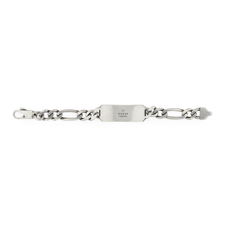 Gucci Signature Silver Bee 8 Inch Chain Bracelet