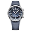 Raymond Weil Freelancer Blue Leather Strap Watch