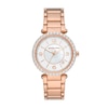 Thumbnail Image 0 of Michael Kors Parker Ladies' Crystal Rose Gold-Tone Bracelet Watch