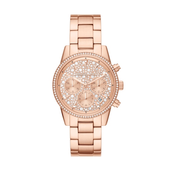 Michael Kors Ritz Ladies’ Rose Gold Tone Bracelet Watch