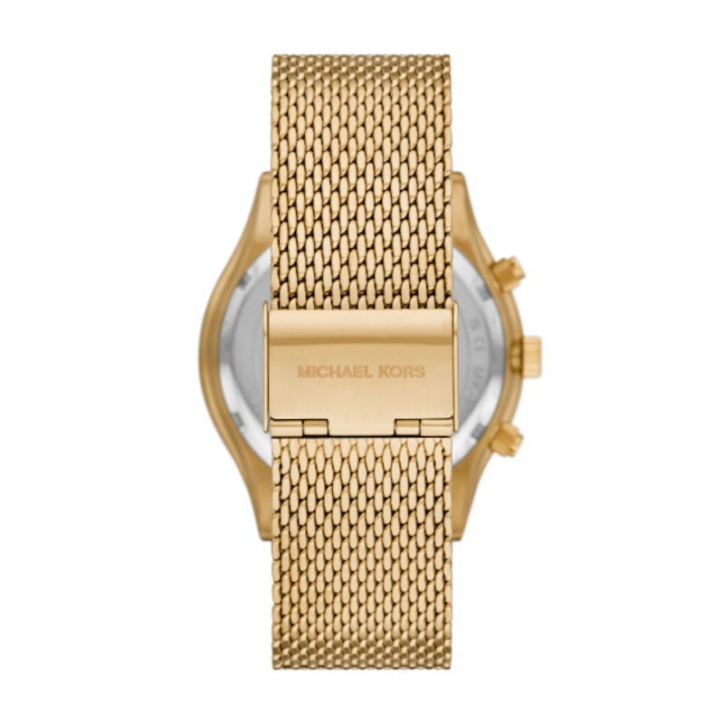 Michael Kors Slim Runway Men's Gold-Tone Bracelet Watch