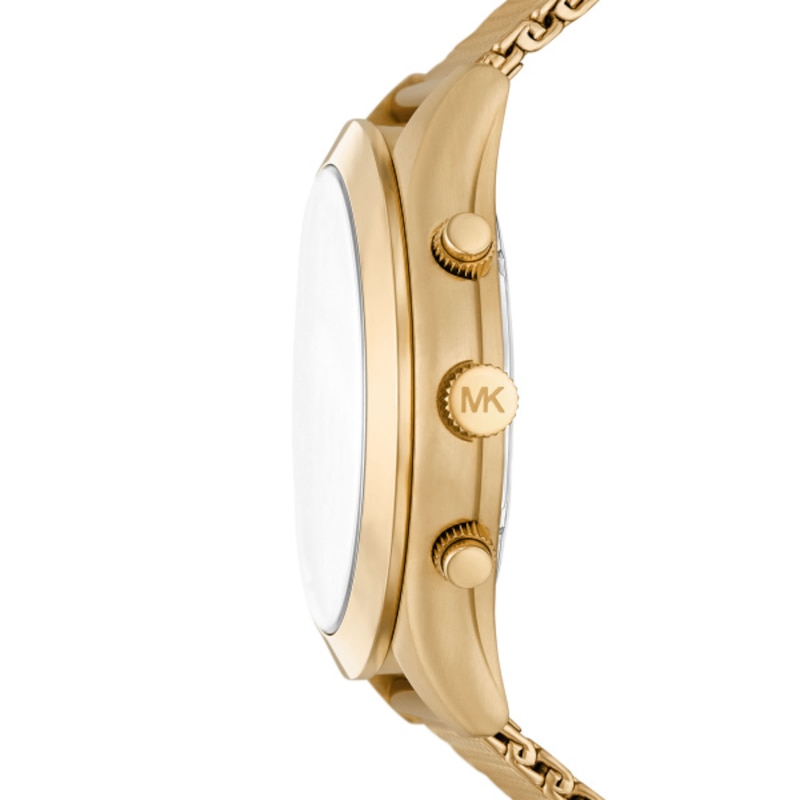 Michael Kors Slim Runway Men's Gold-Tone Bracelet Watch