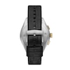 Thumbnail Image 1 of Emporio Armani Men's Gold Bezel Detail Black Leather Strap Watch