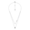 Thumbnail Image 1 of Michael Kors Brilliance Silver CZ MK Layered Necklace