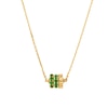 Thumbnail Image 0 of Michael Kors 14ct Gold Plated Green Stone Rondelle Pendant
