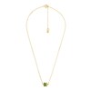 Thumbnail Image 1 of Michael Kors 14ct Gold Plated Green Stone Rondelle Pendant