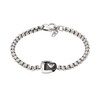 Thumbnail Image 0 of Emporio Armani Men's Stainless Steel 7 Inch Box Chain EA Logo Bracelet