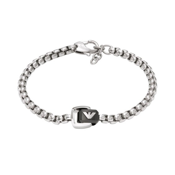 Emporio Armani Men’s Stainless Steel Box Chain Bracelet