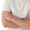 Thumbnail Image 2 of Emporio Armani Men's Stainless Steel 7 Inch Box Chain EA Logo Bracelet