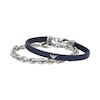 Thumbnail Image 0 of Emporio Armani Men's Stainless Steel & Leather 7 Inch Bracelet Set