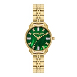 Olivia Burton Art Deco Ladies' Yellow Gold Tone Watch