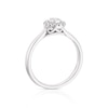 Thumbnail Image 3 of 9ct White Gold 0.25ct Total Diamond Pear Shaped Halo Ring