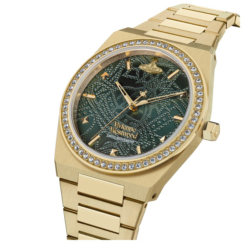 Vivienne Westwood Charterhouse Gold Tone Bracelet Watch