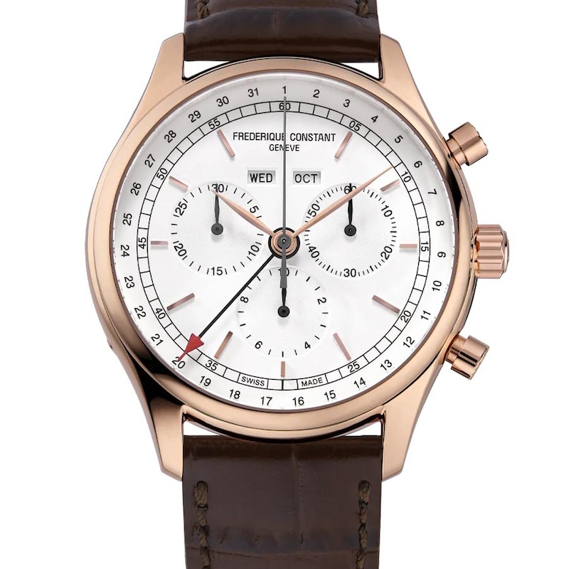 Frederique Constant Classics Quartz Leather Strap Watch