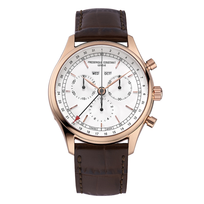 Frederique Constant Classics Alligator Leather Strap Watch