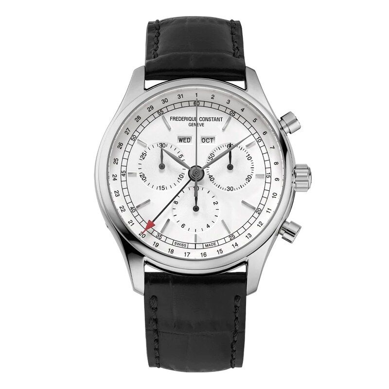 Frederique Constant Classics Quartz Leather Strap Watch