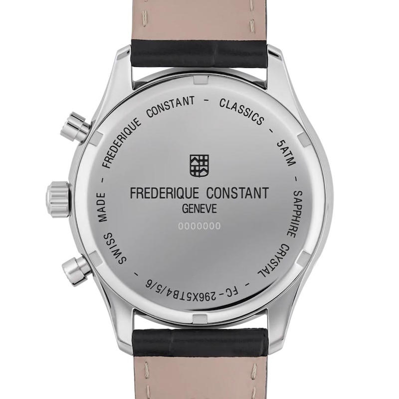 Frederique Constant Classics Quartz Leather Strap Watch