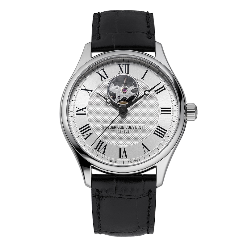 Frederique Constant Heartbeat Leather Strap Watch