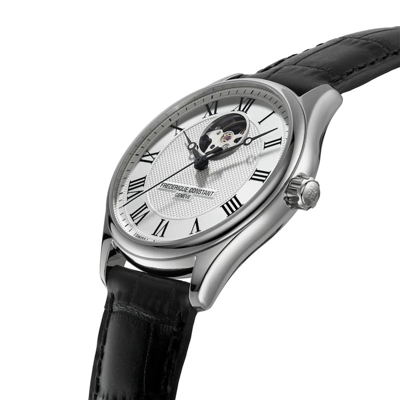Frederique Constant Classic Heart Beat Leather Strap Watch